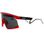 Oakley OO 9237-0839 BXTR Metal Matte Redline Prizm Grey Mens Shield Sunglasses