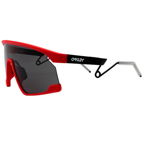 Oakley OO 9237-0839 BXTR Metal Matte Redline Prizm Grey Mens Shield Sunglasses