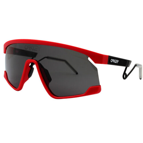 Oakley OO 9237-0839 BXTR Metal Matte Redline Prizm Grey Mens Shield Sunglasses - Image 3