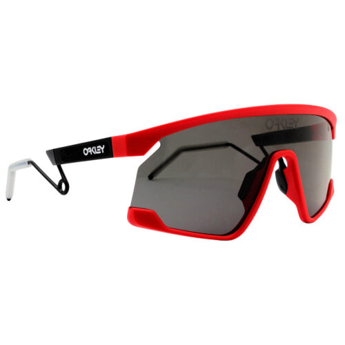 Oakley OO 9237-0839 BXTR Metal Matte Redline Prizm Grey Mens Shield Sunglasses - Image 4