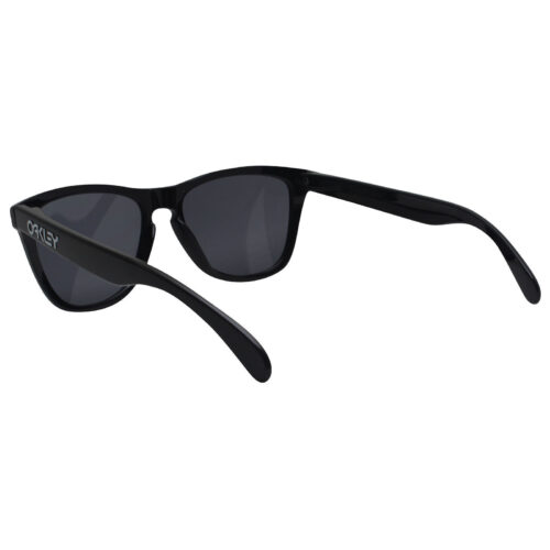 Ex Display Oakley Custom Frogskins Matte Black Frame Grey Lens Mens Sunglasses - Image 3