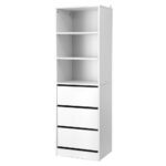Artiss Chest of Drawers Dresser Tallboy Storage Cabinet 3 Shelves White