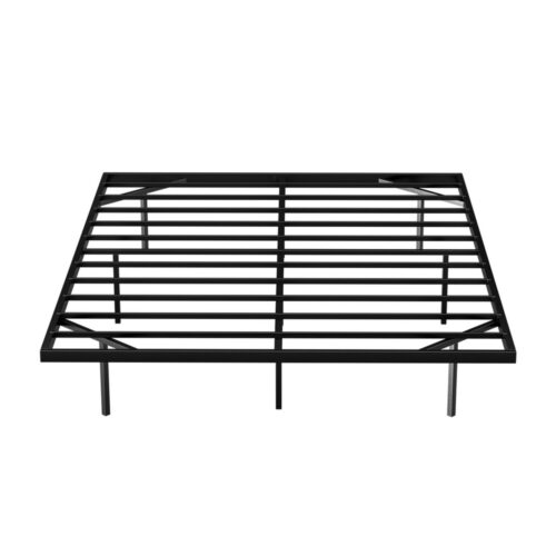 Artiss Double Bed Frame Floating Metal Mattress Base Platform with Smart LED Lights - Image 3