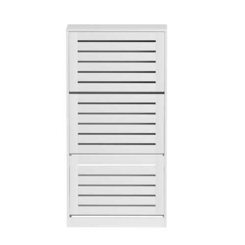 Artiss Shoe Cabinet Storage Drawer 45 Pairs White - Image 3