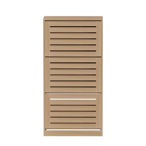 Artiss Shoe Cabinet Storage Drawer 45 Pairs Pine - Image 3