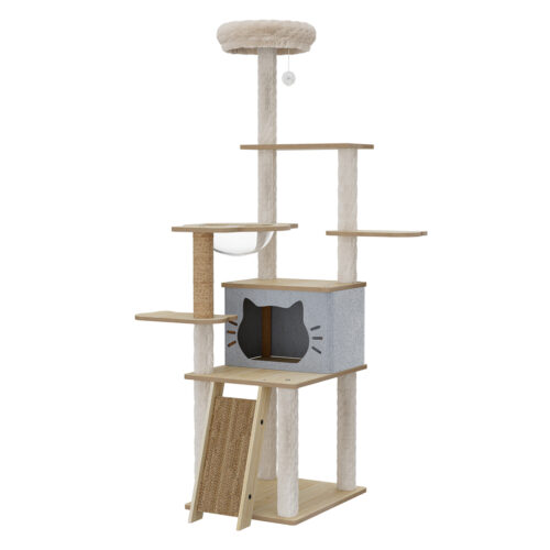 Pawz Cat Tree Tower Large Scratcher Condo House 160cm