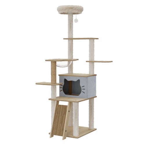 Pawz Cat Tree Tower Large Scratcher Condo House 160cm - Image 9