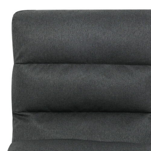 Levede Lounge Chair Linen Dark Grey Metal Frame Accent Single Sofa - Image 6