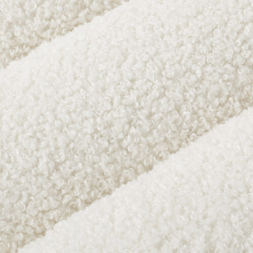 Pawz M Size Orthopedic Dog Bed with Sherpa Plush Removable Cover White - Image 5