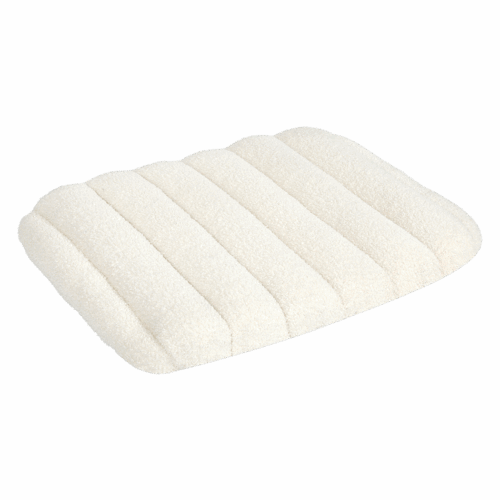 Pawz M Size Orthopedic Dog Bed with Sherpa Plush Removable Cover White - Image 9