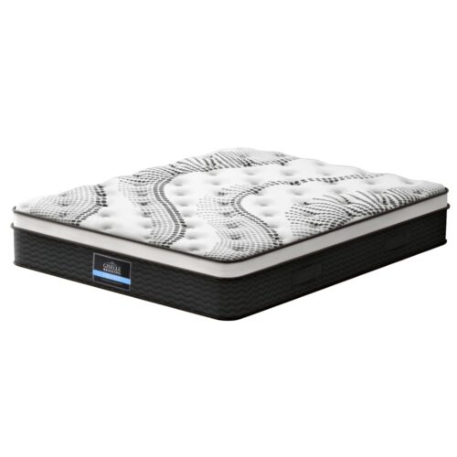 Giselle Bedding 32cm Mattress Euro Top Bed Pocket Spring Medium Firm Super King