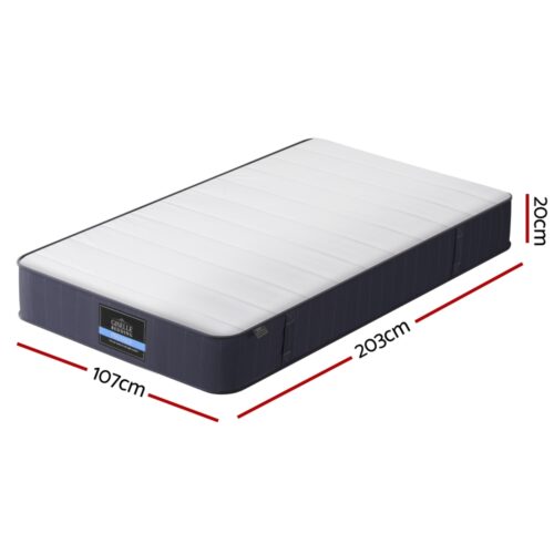 Giselle Bedding 20cm Mattress KS Bed Pocket Spring Mattresses Foam 7.0 Firm - Image 2