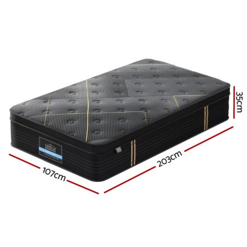 Giselle Bedding 35cm Mattress KS Size Bamboo Pocket Spring Euro Top Medium Firm - Image 2