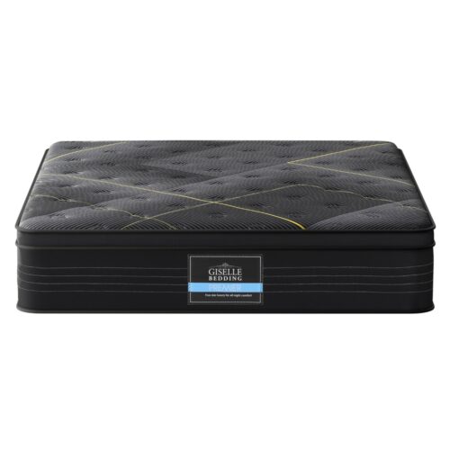 Giselle Bedding 35cm Mattress Queen Bamboo Pocket Spring Euro Top Medium Firm