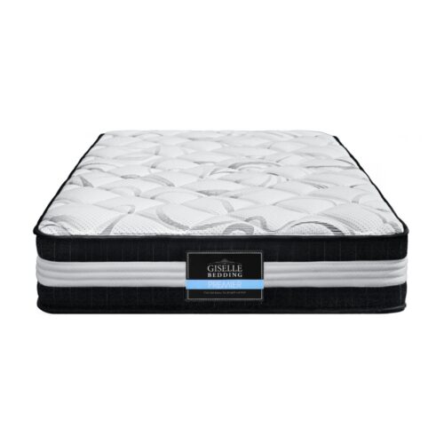 Giselle Bedding 30cm Mattress Euro Top Pocket Spring Bed Medium Firm King Single - Image 3