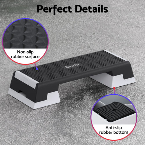 Everfit 3 Level Aerobic Step Adjustable Stepper for Home Workouts - Image 5
