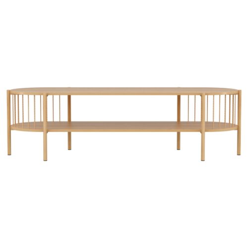 Artiss TV Unit Entertainment Unit Storage Shelf 148cm Pine - Image 3