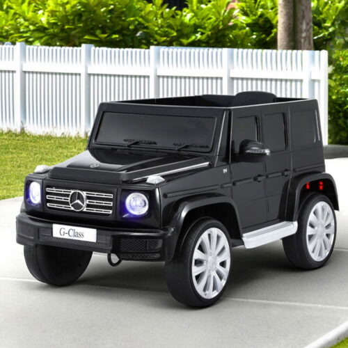 Kids Ride On Car Licensed Mercedes-Benz G500 Electric Toys Horn Remote 12V Black - Image 7