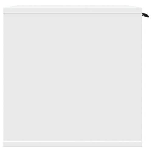 Cat Litter Box Enclosure White 60x40x40cm Engineered Wood - Image 6