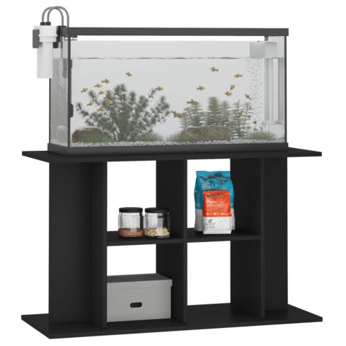 Aquarium Stand Black 100x40x60cm Engineered Wood - Image 3