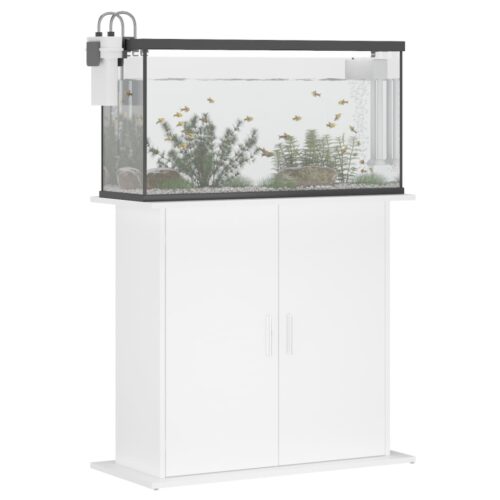 Aquarium Stand White 81x36x73cm Engineered Wood - Image 3