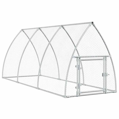Chicken Cage Silver 300x105x120cm Galvanised Steel