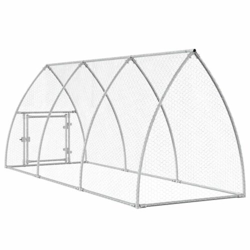 Chicken Cage Silver 300x105x120cm Galvanised Steel - Image 7