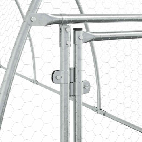 Chicken Cage Silver 300x105x120cm Galvanised Steel - Image 10