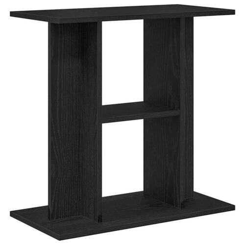 Aquarium Stand Black Oak 60x30x60cm Engineered Wood - Image 2
