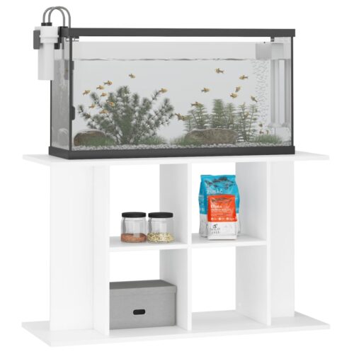 Aquarium Stand White 100x40x60cm Engineered Wood - Image 3