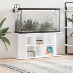 Aquarium Stand White 120x40x60cm Engineered Wood