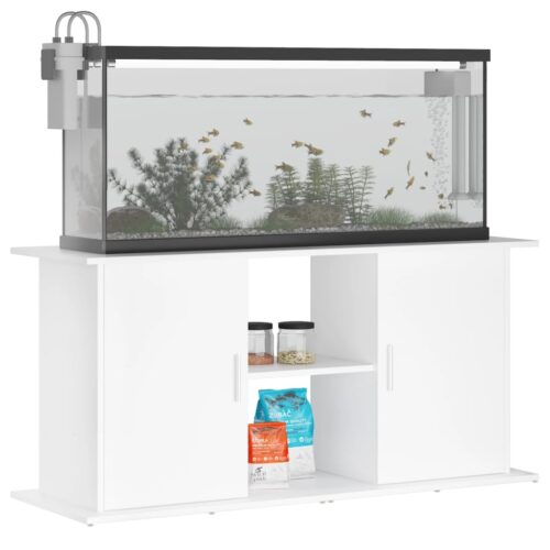 Aquarium Stand White 121x41x58cm Engineered Wood - Image 3