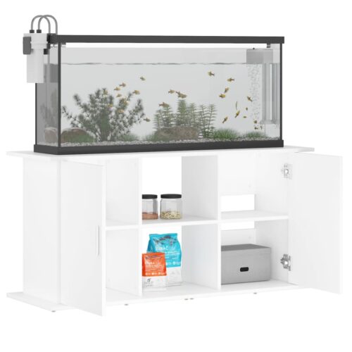 Aquarium Stand White 121x41x58cm Engineered Wood - Image 4