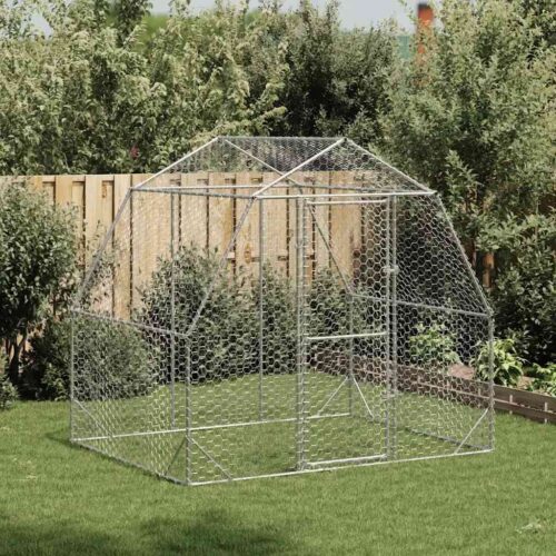 Chicken Run 2.5x2x2.25mGalvanised Steel - Image 9