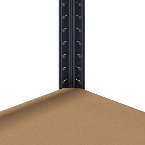 4-Layer Storage Shelf Anthracite Steel Engineered Wood - Image 10