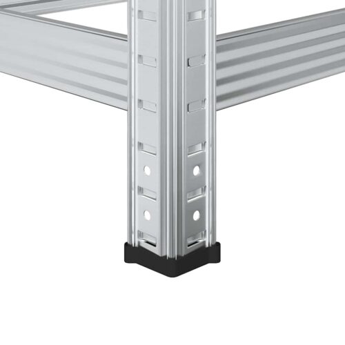 3-Layer Tyre Shelves 2pcs Silver 110x40x200cm Steel - Image 10