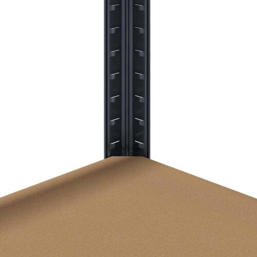 5-Layer Storage Shelves 2pcs Anthracite Steel Engineered Wood - Image 10