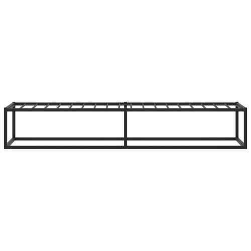 Bed Frame Black 92x187cm Single Metal - Image 6