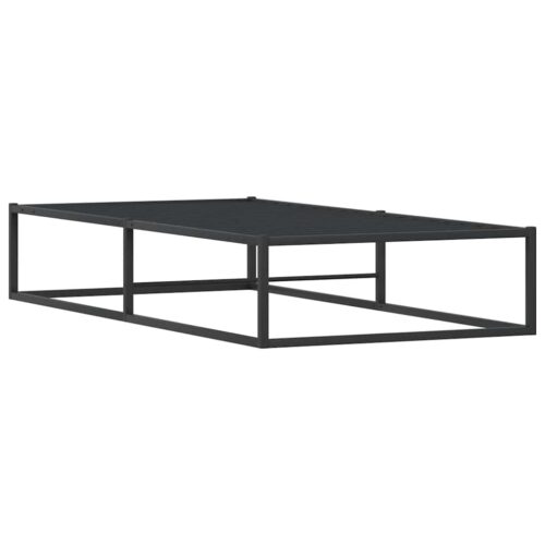 Bed Frame Black 92x187cm Single Metal - Image 7