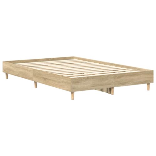 Bed Frame No Mattress Sonoma Oak 135x190cm Engineered Wood - Image 7