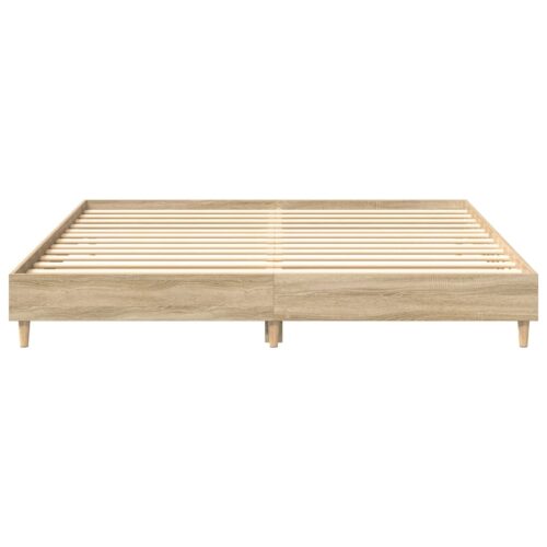 Bed Frame Sonoma Oak 180x200cm Engineered Wood - Image 5