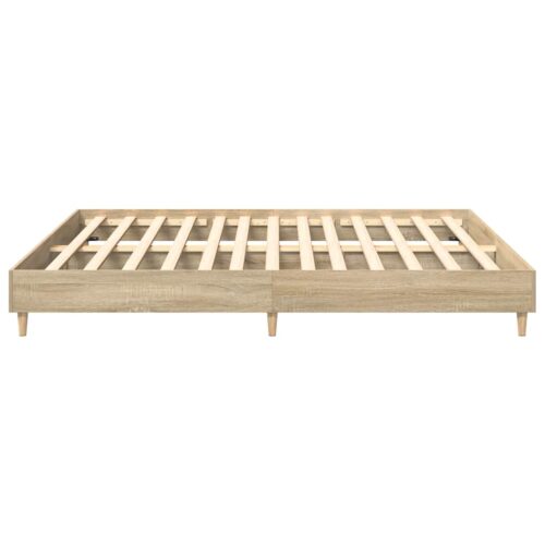 Bed Frame Sonoma Oak 180x200cm Engineered Wood - Image 6