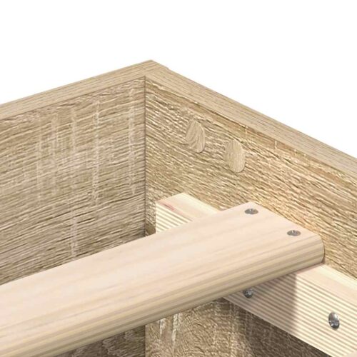 Bed Frame Sonoma Oak 180x200cm Engineered Wood - Image 8
