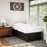 Bed Frame Black 90x190cm Faux Leather
