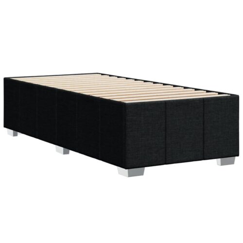 Bed Frame Black 90x190cm Fabric - Image 6