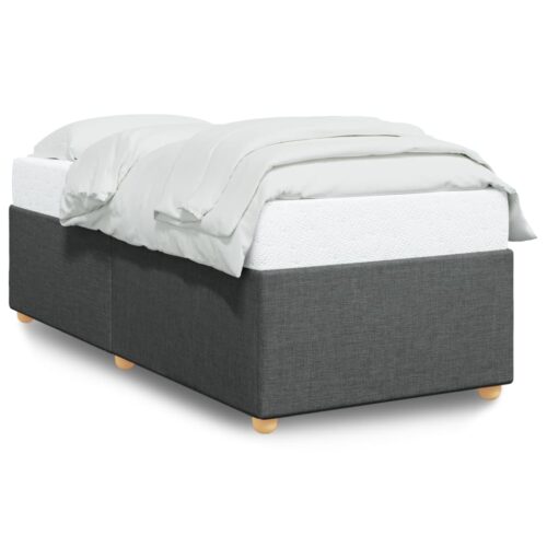 Bed Frame Dark Grey King Single Fabric - Image 2