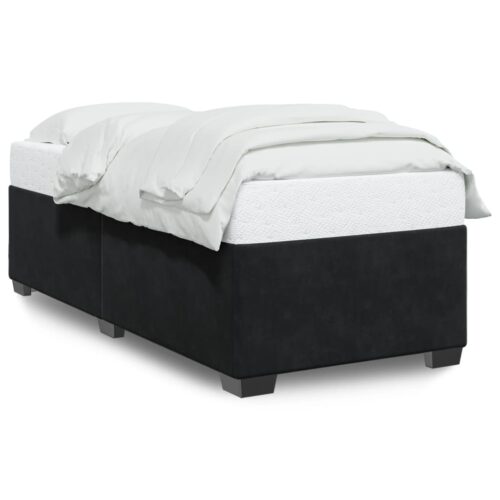 Bed Frame Black King Single Velvet - Image 2