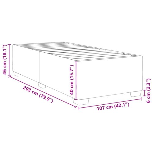 Bed Frame Black King Single Velvet - Image 9