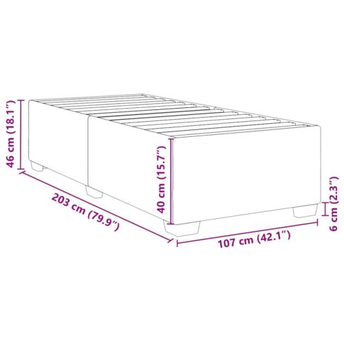 Bed Frame Black King Single Fabric - Image 9