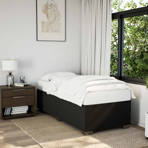 Bed Frame Black King Single Fabric - Image 10